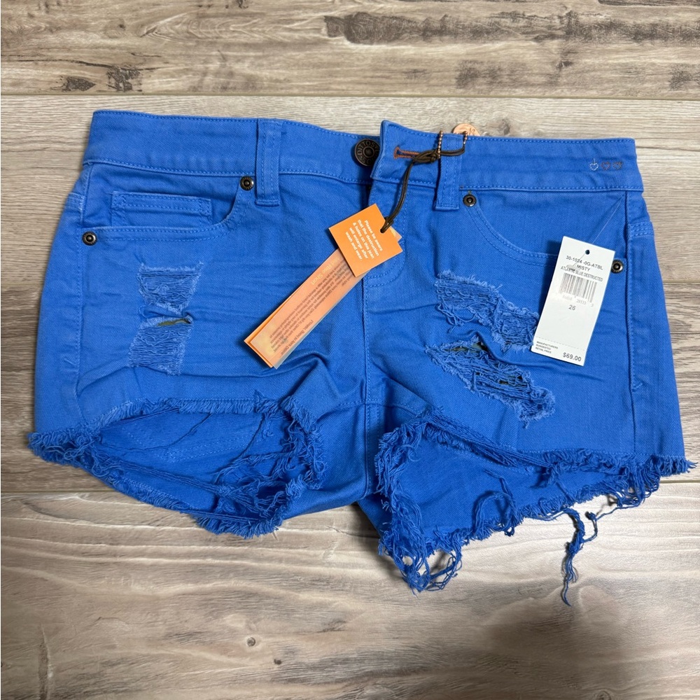 Dittos size 26  royal blue Distressed Women's Denim Shorts